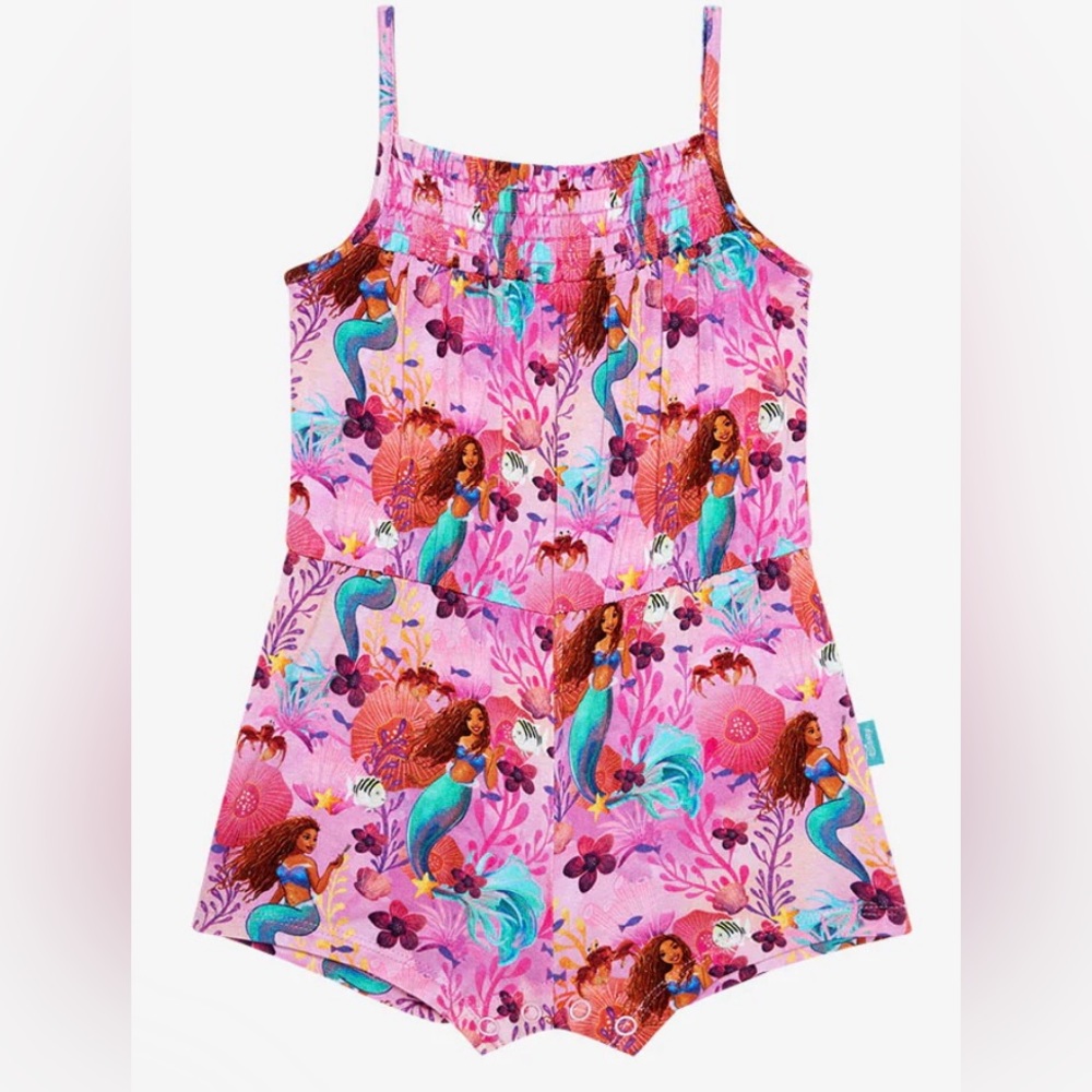 Posh peanut NWT Ariel- smocked spaghetti short jumpsuit 2T